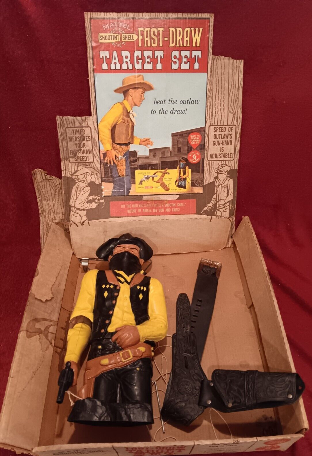 Vintage Mattel 1959 Shootin Shell Fast Draw Target Set No. 674 RARE Please Read Vintage Mattel 1959 Shootin Shell Fast Draw Target Set No. 674 RARE Please Read