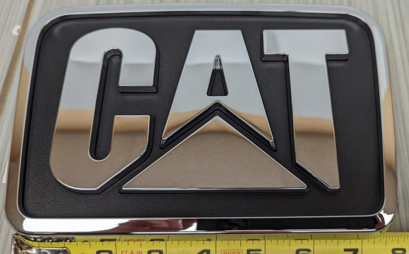 6092157C2 Caterpillar CAT Truck Hood Emblem 8 1/2 x 5 1/2 CT630 Collector NEW