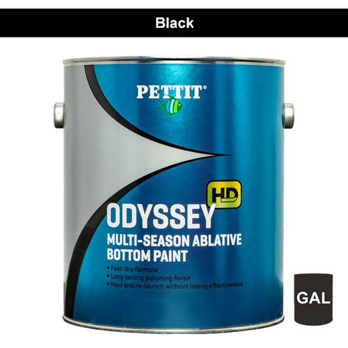PETTIT PAINT PET-1807G Odyssey HD Black 1 Gallon - High-Performance Marine Paint
