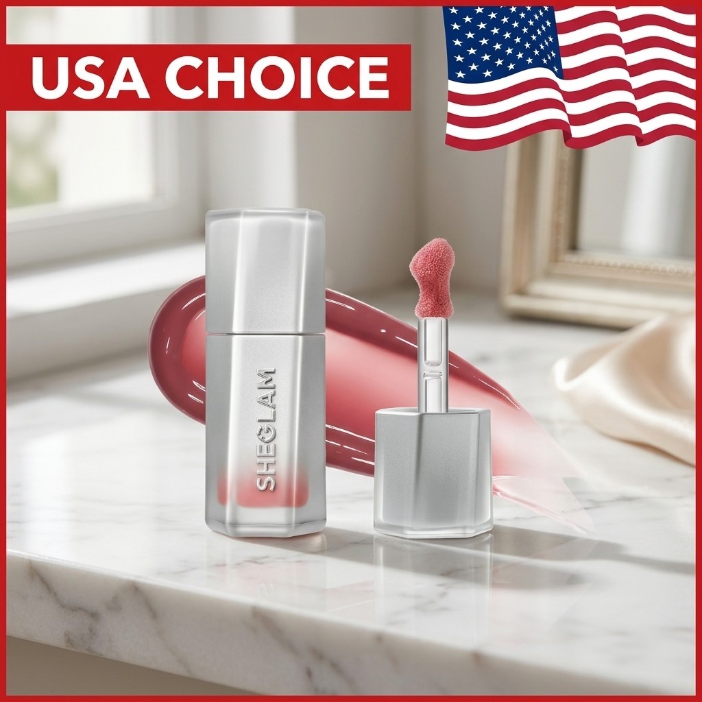 SHEGLAM Glass Lock Air Gloss High Shine Lip Gloss 118 Strawberry Milk