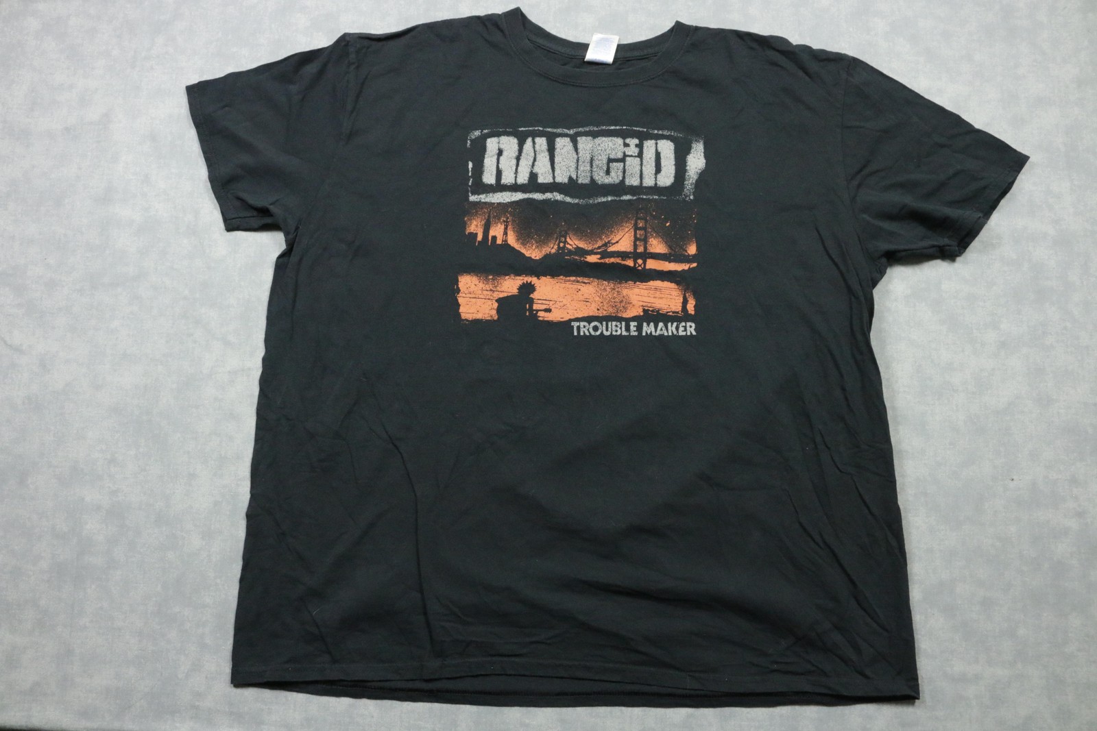 Rancid Shirt Mens 2XL Black Trouble Maker Tour 2017 Punk Band Graphic Tee
