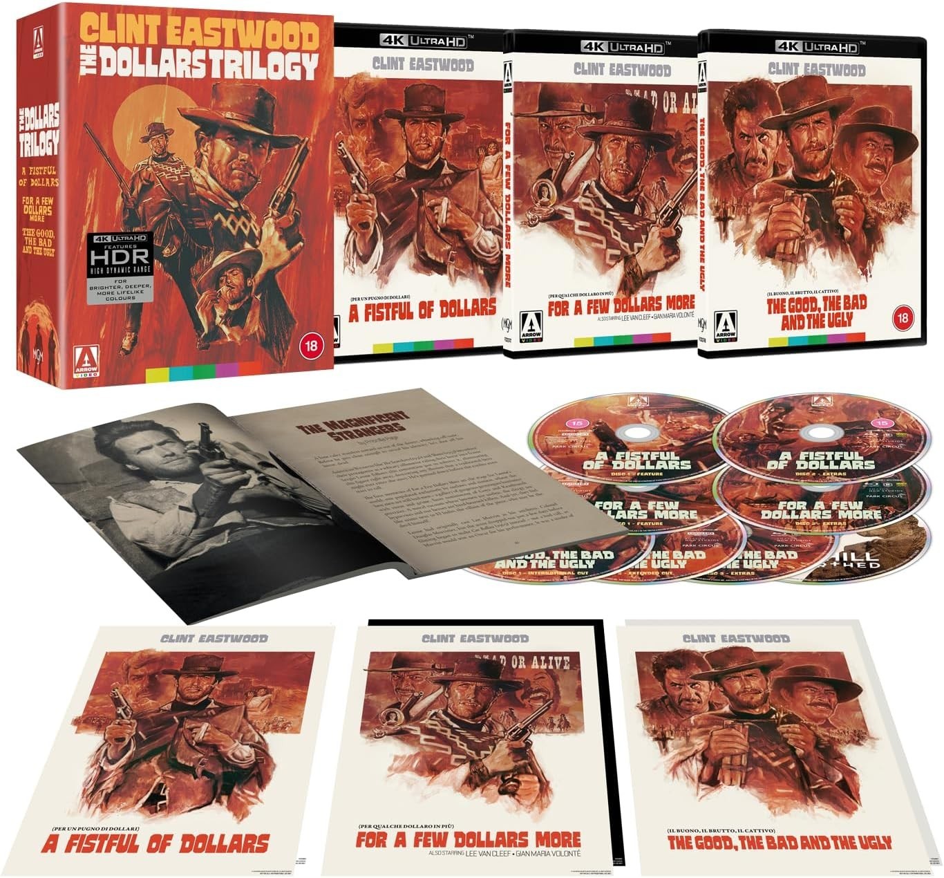 The Dollars Trilogy 4K UHD Blu-Ray Limited Edition NEW (Please Read Item Desc)