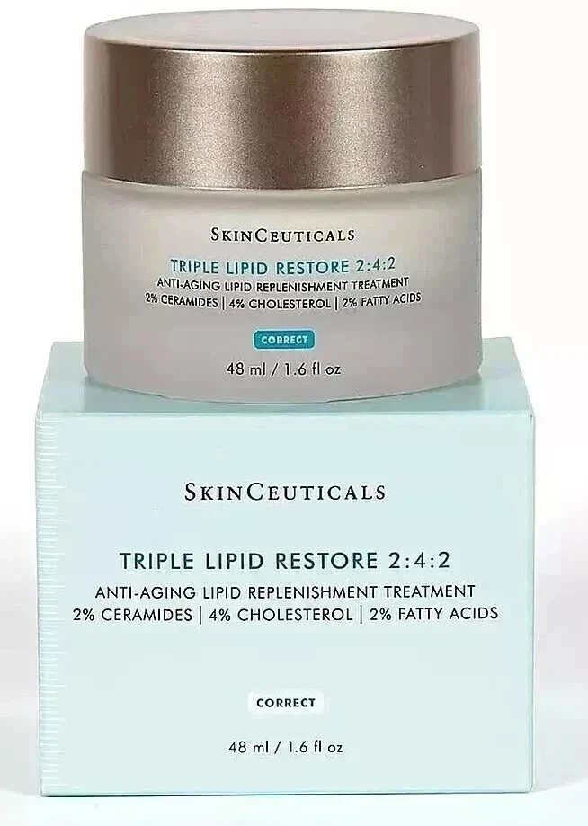 New SkinCeuticals Triple Lipid Restore 2:4:2 Face Cream 48ml 1.6oz Anti-Aging New SkinCeuticals Triple Lipid Restore 2:4:2 Face Cream 48ml 1.6oz Anti-Aging