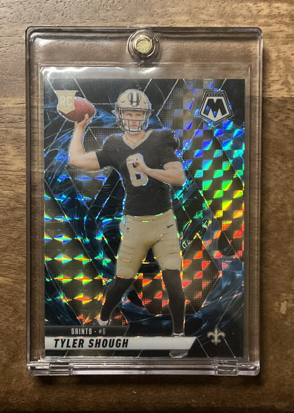 2025 Panini Mosaic Tyler Shough Rookies RC Genesis Prizm Rookie SP #312 Saints 2025 Panini Mosaic Tyler Shough Rookies RC Genesis Prizm Rookie SP #312 Saints
