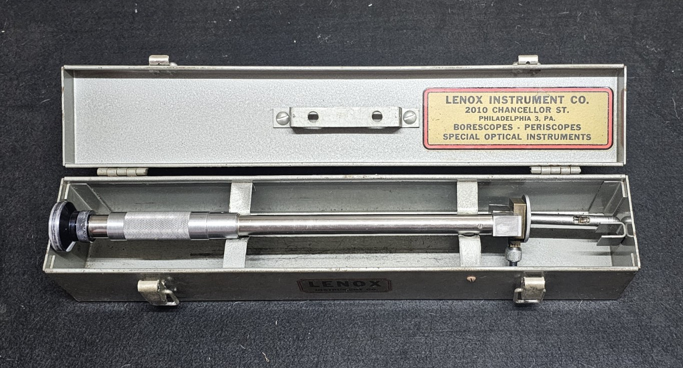 VINTAGE LENOX INSTRUMENTS BORESCOPE PERISCOPE WITH CASE