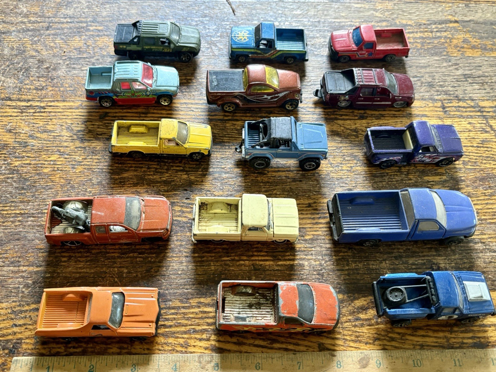 15 Different Vintage Matchbox Hot Wheels Pickup Trucks 15 Different Vintage Matchbox Hot Wheels Pickup Trucks