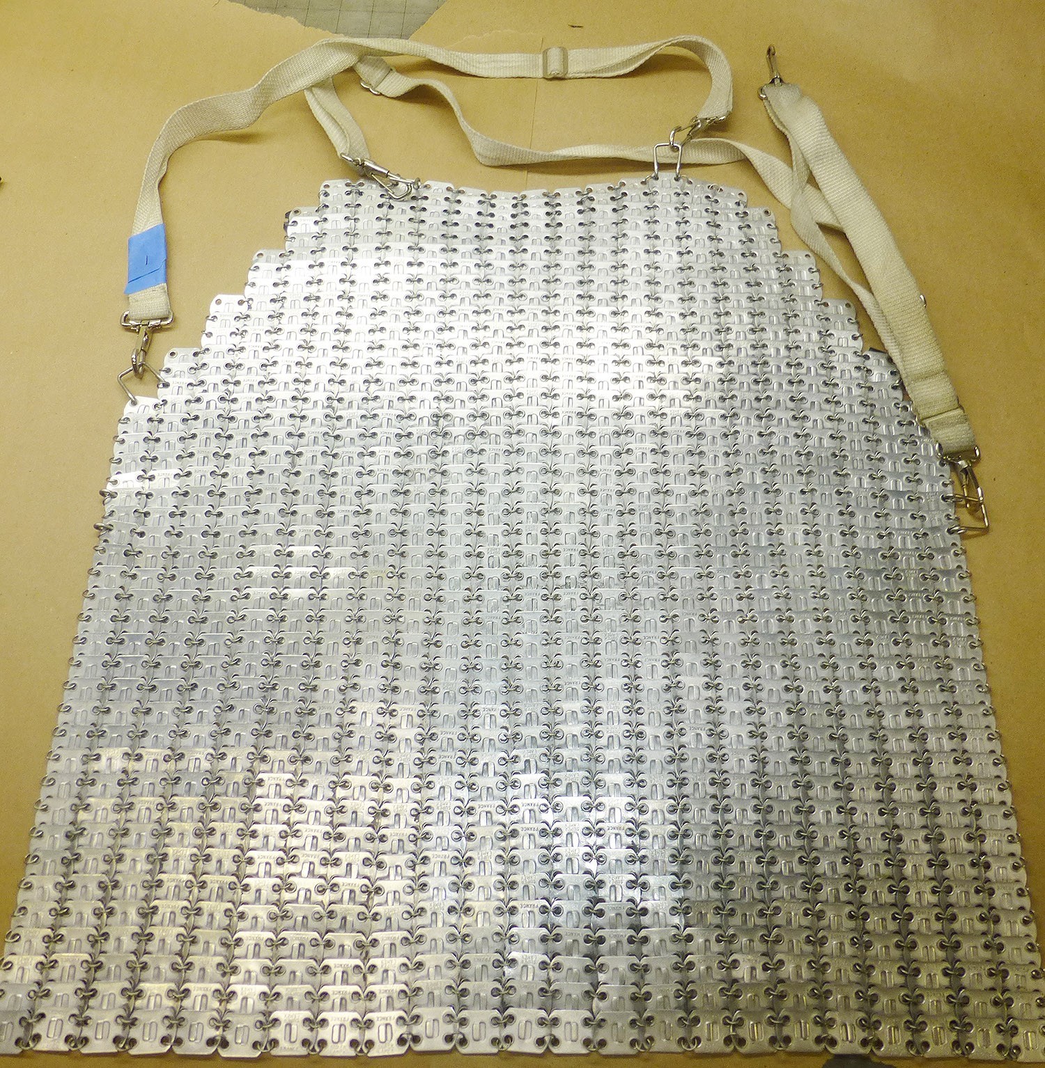 Vtg French Super Lamex Butcher's Apron Metal Mesh Chainmail Steampunk 22L x 21w Vtg French Super Lamex Butcher's Apron Metal Mesh Chainmail Steampunk 22L x 21w