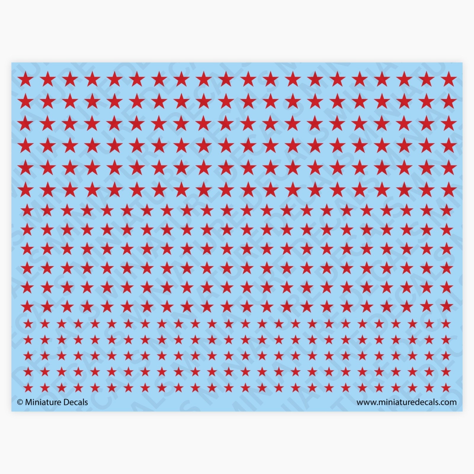 Soviet Stars Waterslide Decals WWII Red Army Tank Markings Military Model Decals