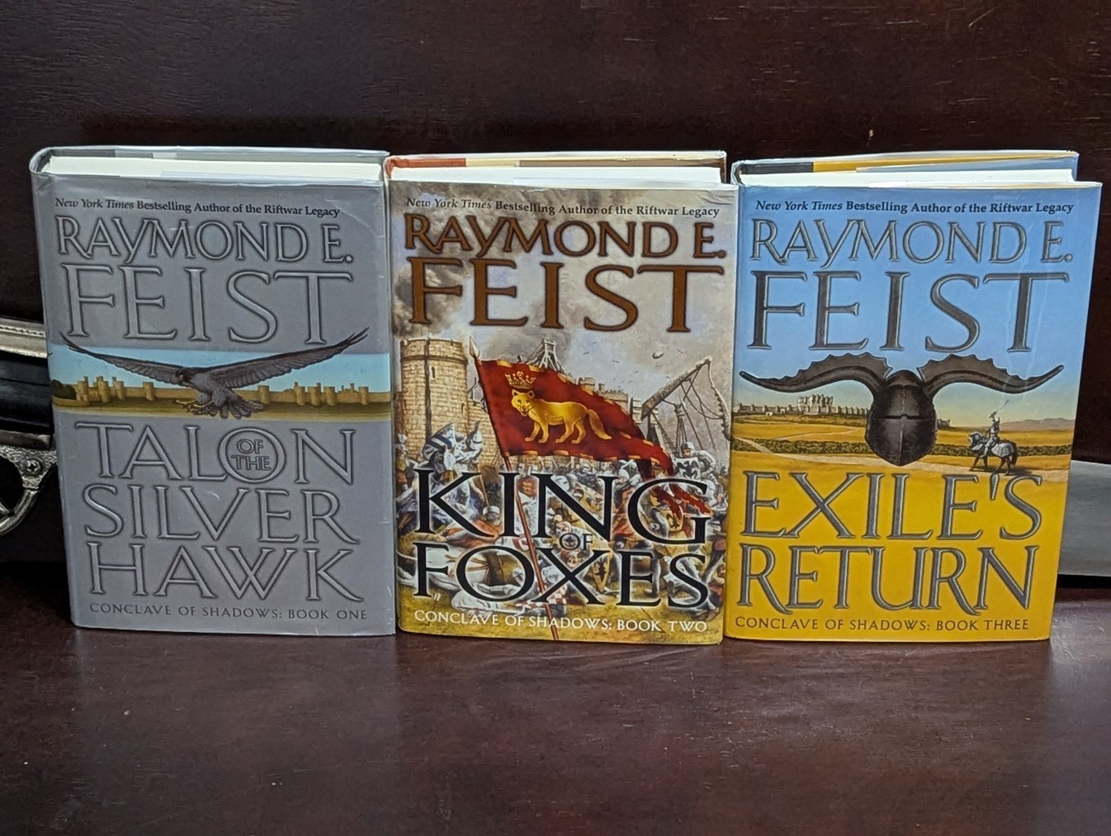 Raymond E. Feist Conclave of Shadows 3-Book 1st/1st Set Eos HC/DJ LN Mylar2003