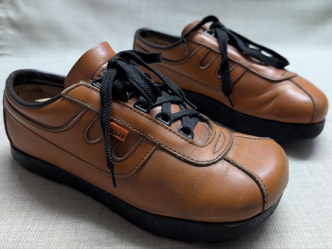 1970s vintage LEVIS leather shoes 9.5 brown HIPPIE boho