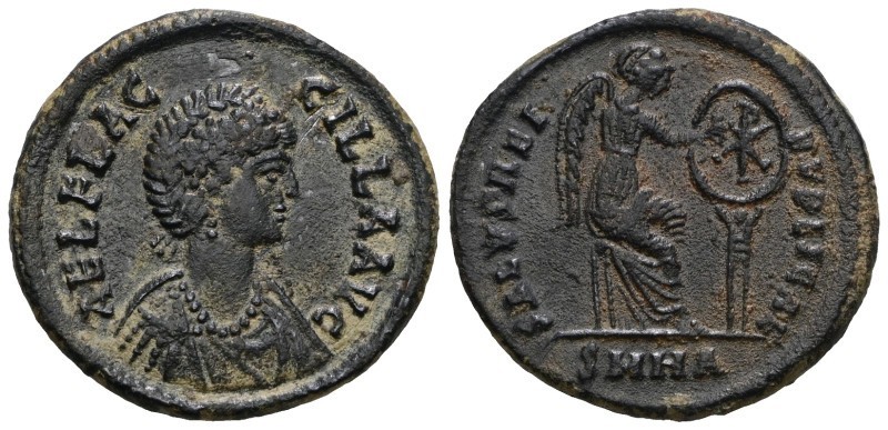 🔥AELIA FLACILLA-379-386 AD-22mm/6.60g-XF-CHI RO-THEODOSIUS I-RIC IX 13-HERACLEA