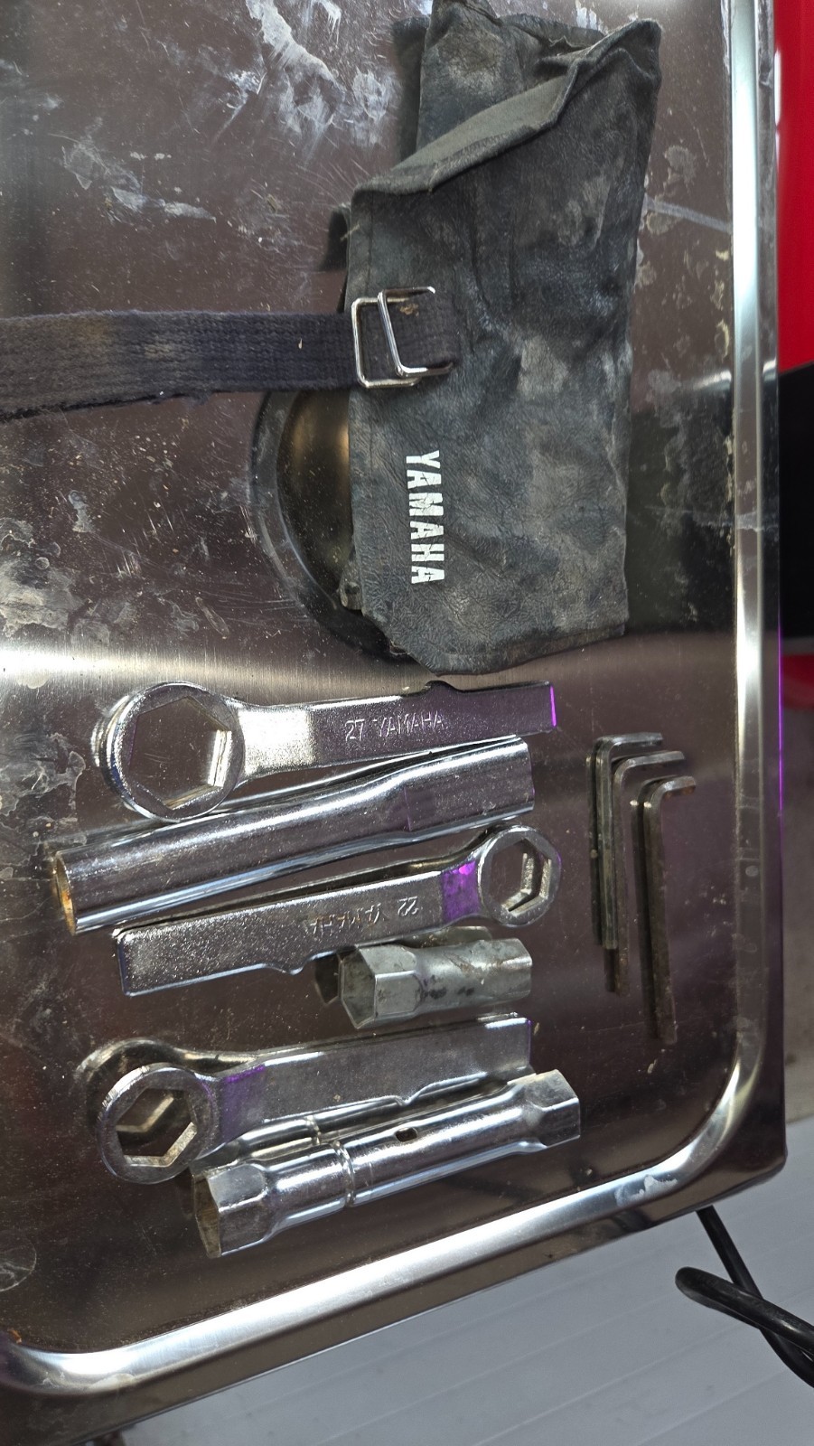 Vintage Yamaha Motorcycle 1970's Tool Kit & Bag Clean tools Vintage Yamaha Motorcycle 1970's Tool Kit & Bag Clean tools