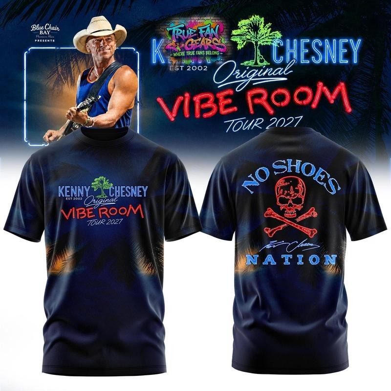 Kenny Chesney Original Vibe Room Tour 2027 Graphic Tee Shirt