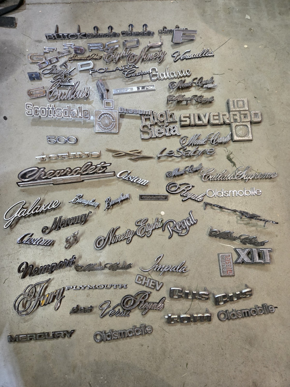 Vintage OEM Car & Truck Emblems Badges Nameplates Mixed Lot Damaged Read Vintage OEM Car & Truck Emblems Badges Nameplates Mixed Lot Damaged Read