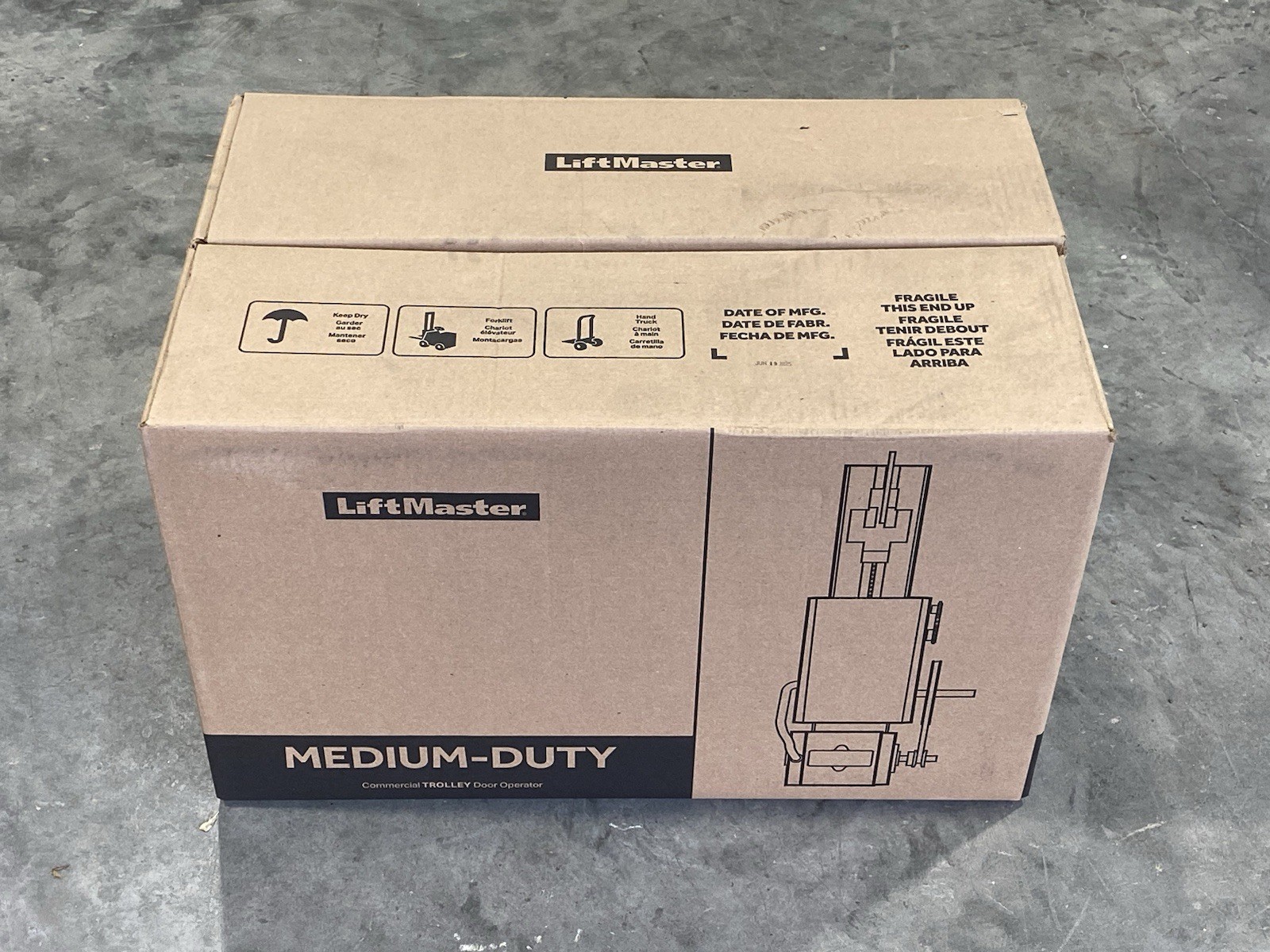 LIFTMASTER MT5011U Commercial Door Opener Trolley W/O Rail New LIFTMASTER MT5011U Commercial Door Opener Trolley W/O Rail New