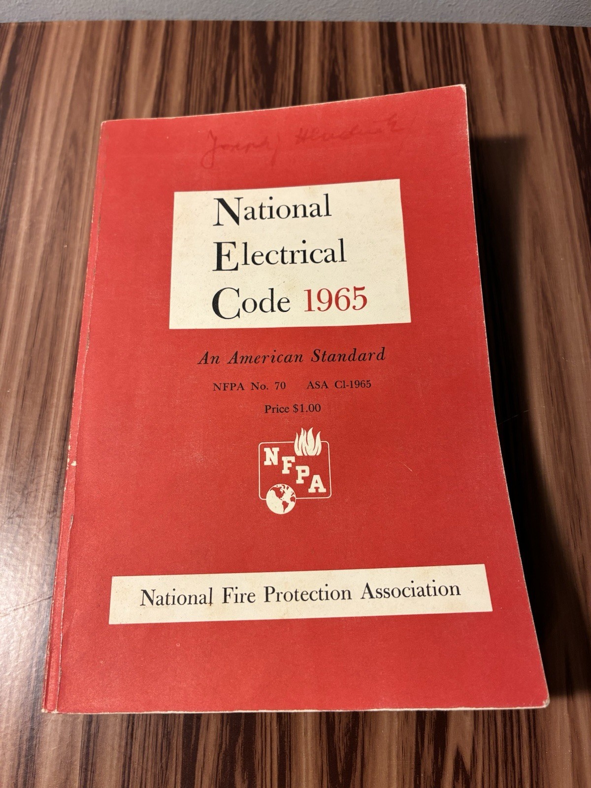 Vintage 1965 National Electrical Code Book NFPA No. 70 ASA C1-1965