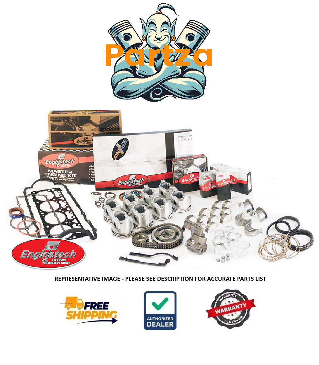 1965-1968 Ford 289 302 V8 Rebuild Kit 4.000 Bore Bronco Ranchero GT40