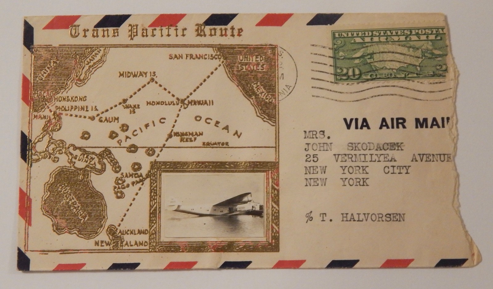 USS California (BB 44) circa 1930s clipper airmail trans pacific Crosby cachet USS California (BB 44) circa 1930s clipper airmail trans pacific Crosby cachet