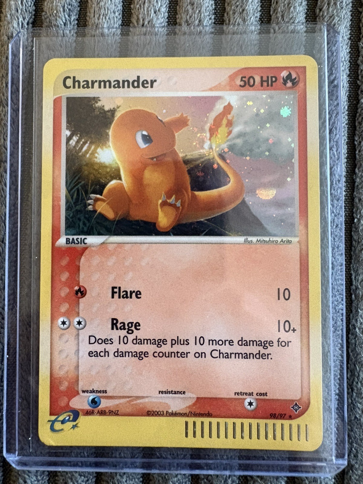 Pokémon TCG Charmander 98/97 Dragon Secret Rare Holo English VOLCANO SWIRL Pokémon TCG Charmander 98/97 Dragon Secret Rare Holo English VOLCANO SWIRL