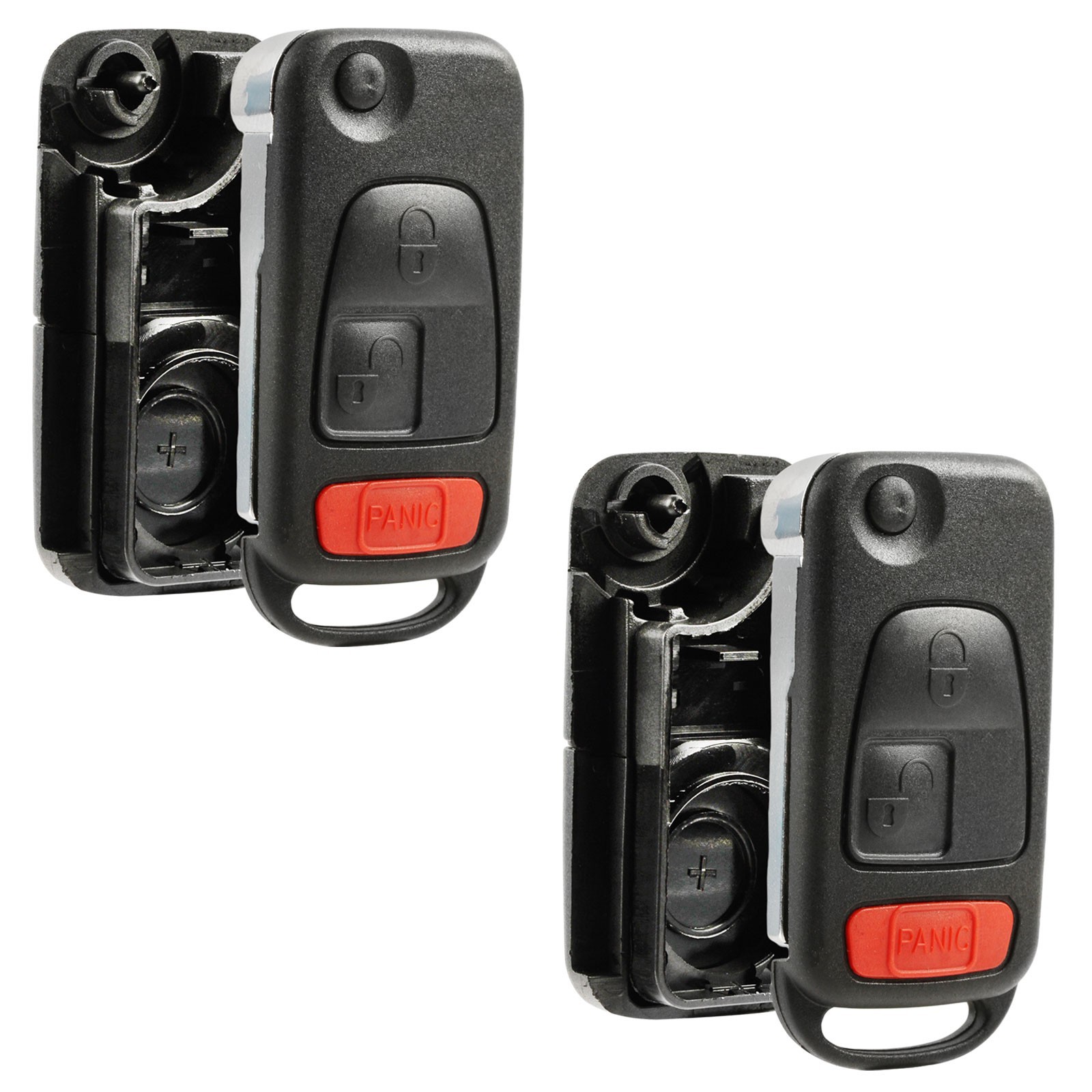 2 Remote Key Fob Shell Case for 1998-2008 Mercedes C230 C280 C43 AMG CL600 S430 2 Remote Key Fob Shell Case for 1998-2008 Mercedes C230 C280 C43 AMG CL600 S430