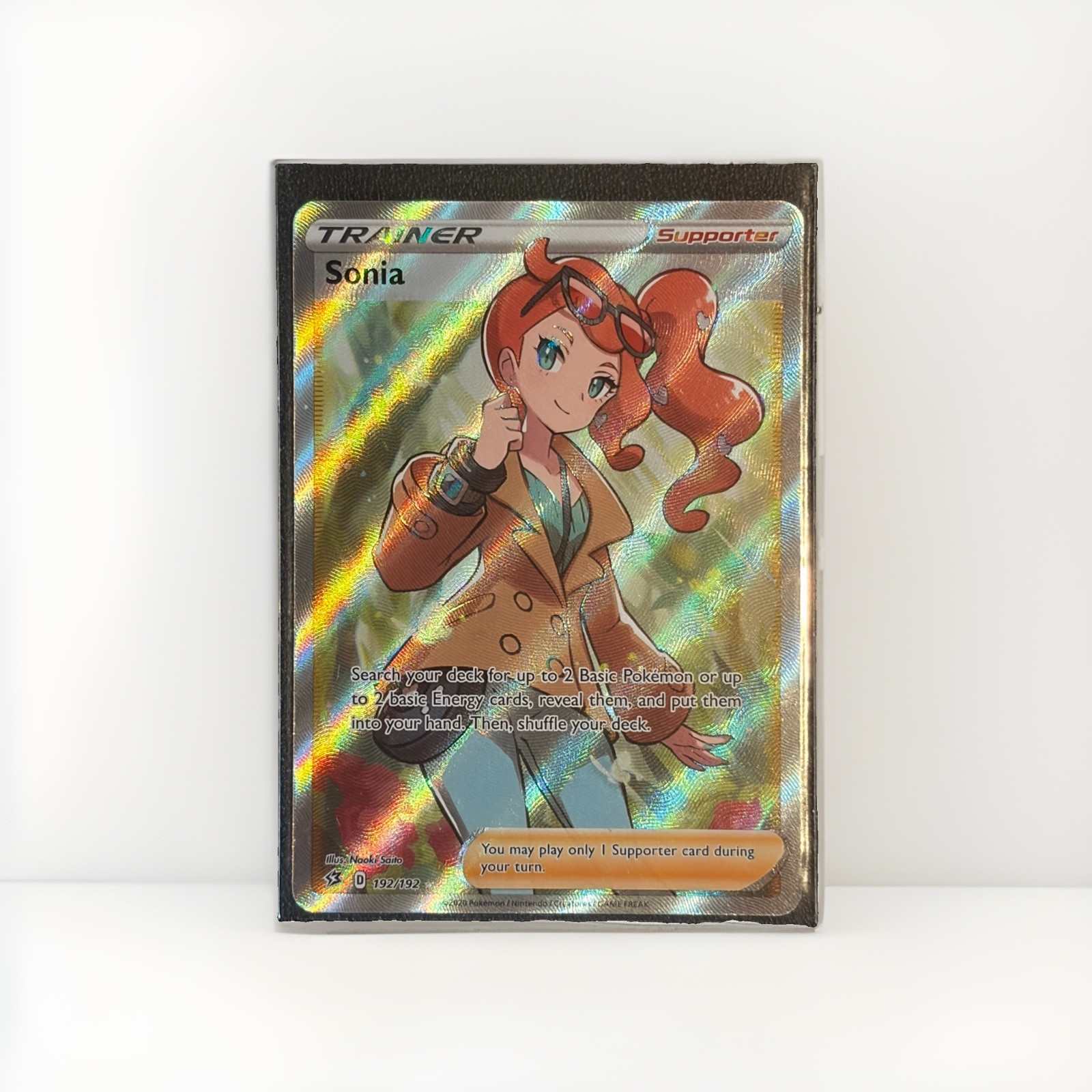 Sonia 192/192 - Full Art Ultra Rare - Pokémon TCG Rebel Clash - NM Sonia 192/192 - Full Art Ultra Rare - Pokémon TCG Rebel Clash - NM