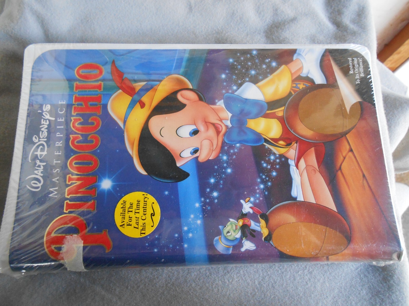 VINTAGE PINOCCHIO MASTERPIECE VCR TAPE VHS 1993 SEALED WALT DISNEY ORIG OWNER