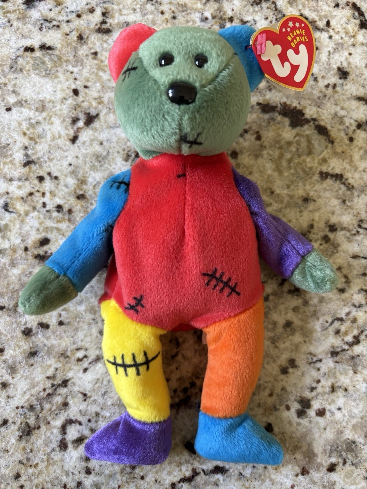 Ty Beanie Baby Babies Frankenteddy the Bear 8.5\ Ty Beanie Baby Babies Frankenteddy the Bear 8.5\