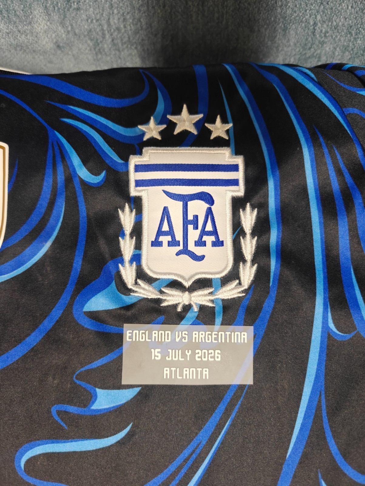 Argentina vs Inglaterra/England 2026 World Cup Match Detail Patch IronOn Argentina vs Inglaterra/England 2026 World Cup Match Detail Patch IronOn