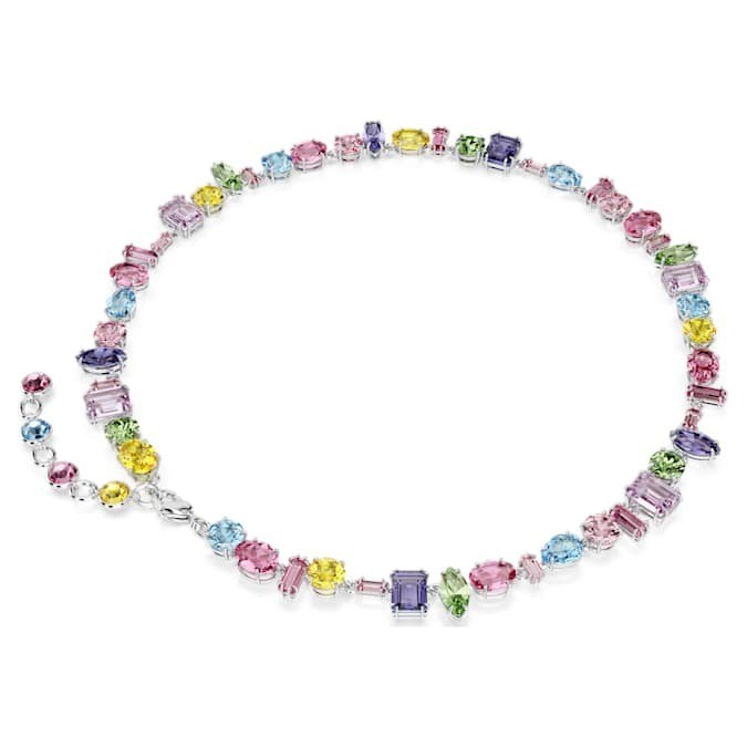 Swarovski Gema Necklace Mixed-cut, glittering and dazzling, rhodium-plated Swarovski Gema Necklace Mixed-cut, glittering and dazzling, rhodium-plated