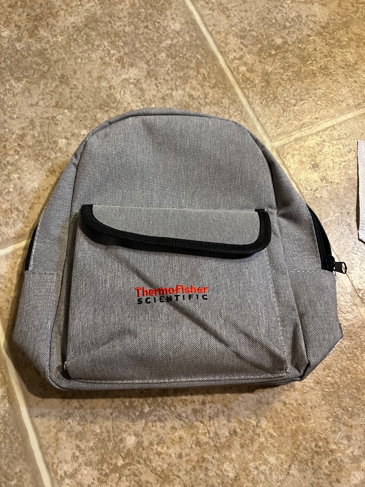 Thermo Fisher Scientific Gray Merchant & Craft Bag w/ Handle & Zip Closure NEW