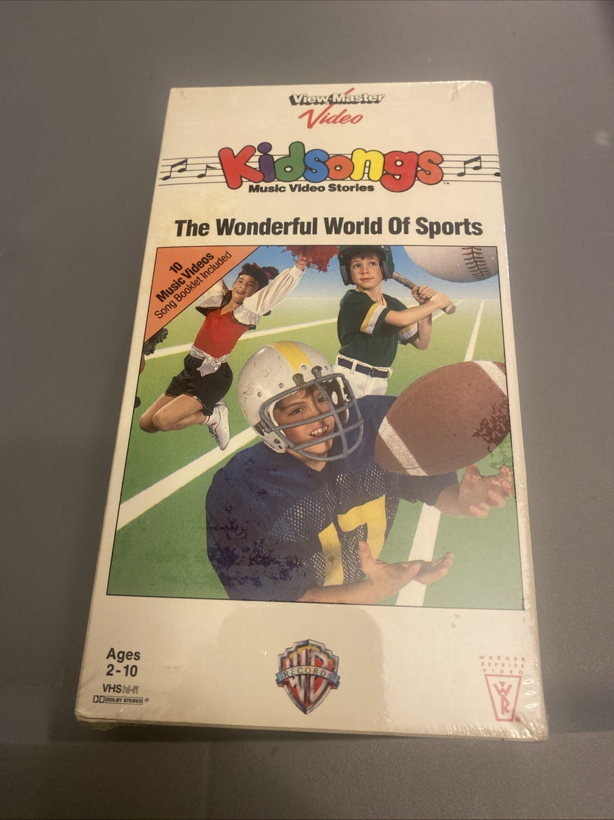 KidSongs VHS -The Wonderful World of Sports 10 Songs 1987 Rare Sealed