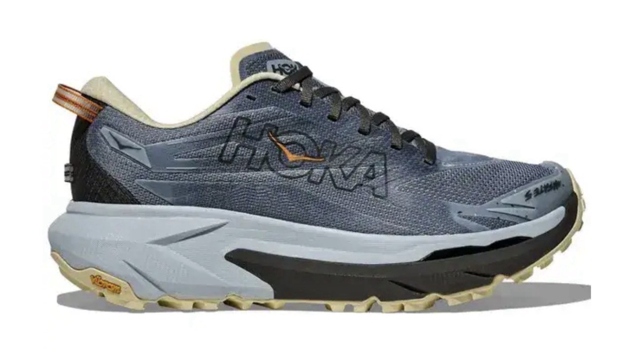 HOKA ONE ONE Mafate 5 Mens Trail Running Sneakers Mineral Blue Washed Blue RARE HOKA ONE ONE Mafate 5 Mens Trail Running Sneakers Mineral Blue Washed Blue RARE