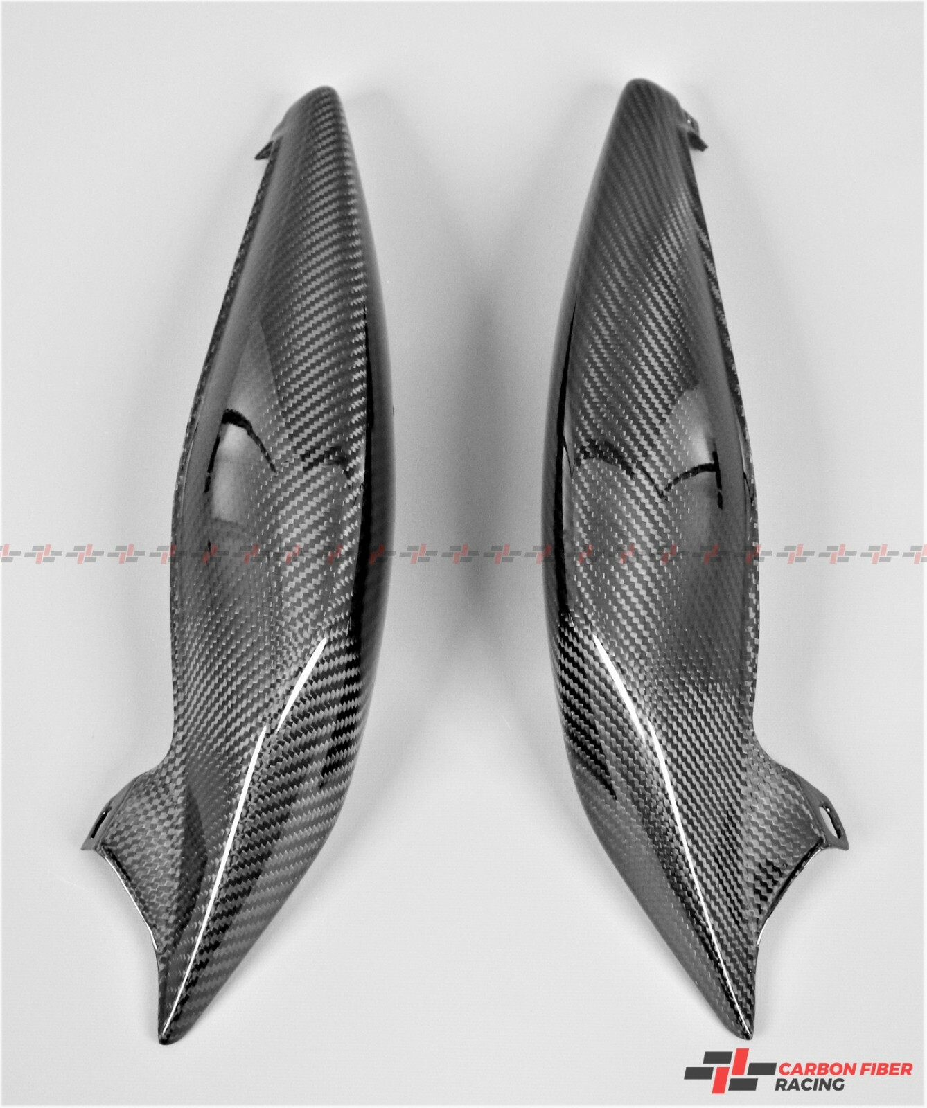 2007-2012 Triumph Street Triple Long Side Panels - 100% Carbon Fiber 2007-2012 Triumph Street Triple Long Side Panels - 100% Carbon Fiber