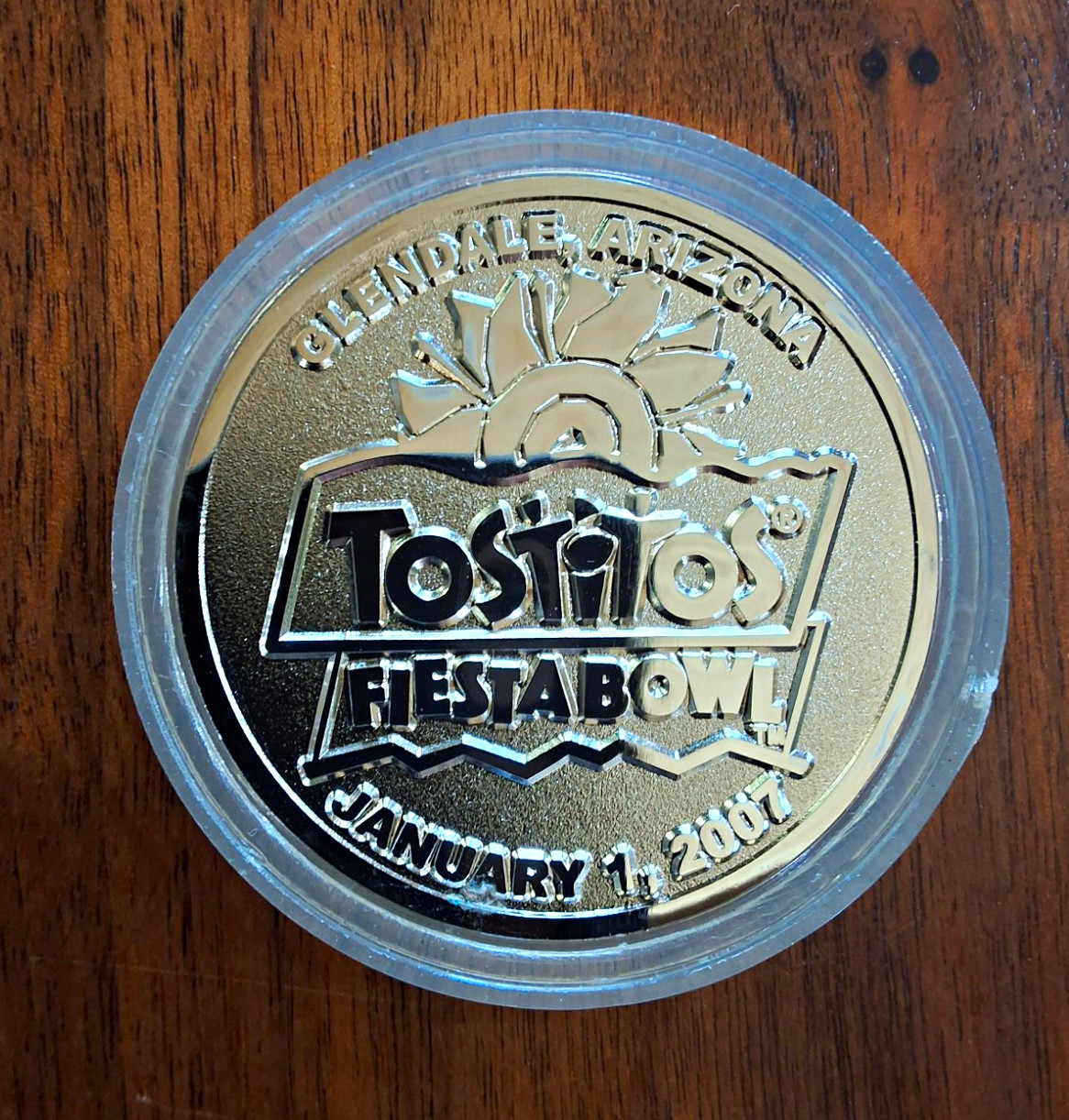 2007 Tostitos Fiesta Bowl Football Coin/Token Boise State Broncos vs Oklahoma 2007 Tostitos Fiesta Bowl Football Coin/Token Boise State Broncos vs Oklahoma