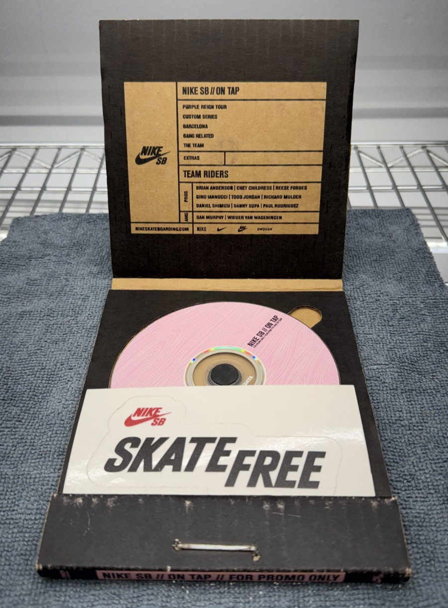 04 Nike SB On Tap promo DVD rare dunk Reese Forbes Gino Iannucci Paul Rodriguez