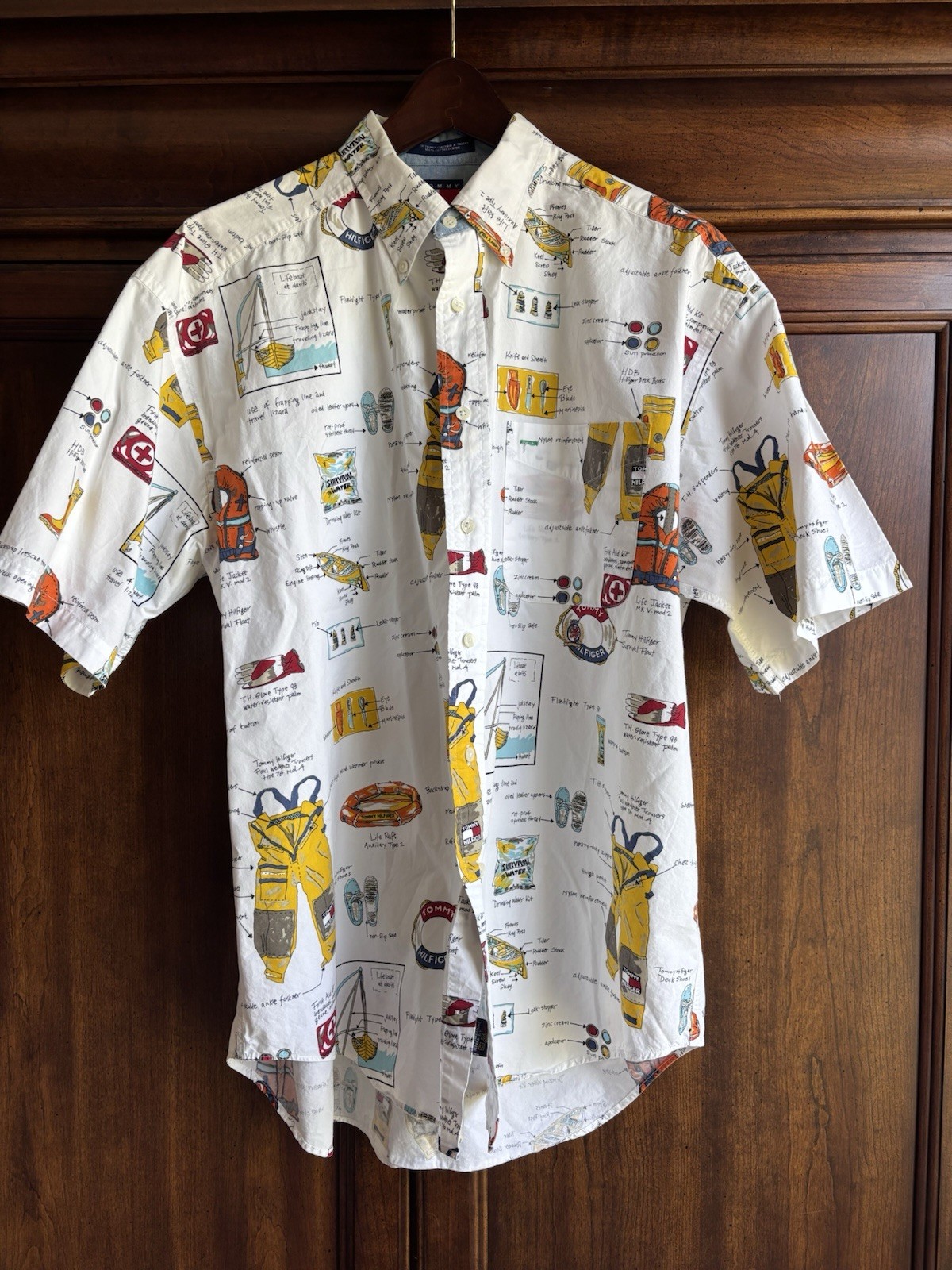 Tommy Hilfiger Mens Button Down Shirt Size L Sailing Nautical Yacht Vintage Tommy Hilfiger Mens Button Down Shirt Size L Sailing Nautical Yacht Vintage