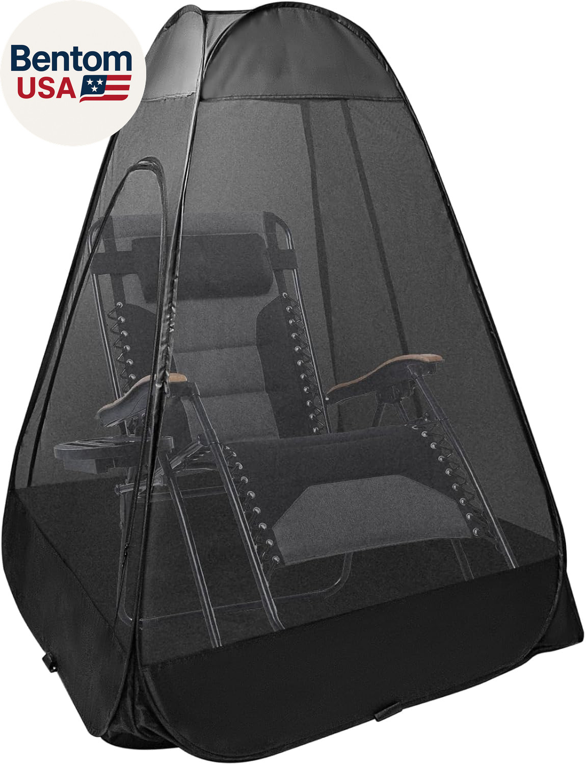 1 Person Pop Up Camping Chair Tent Mosquito Net 47 x 47 x 59 Inch