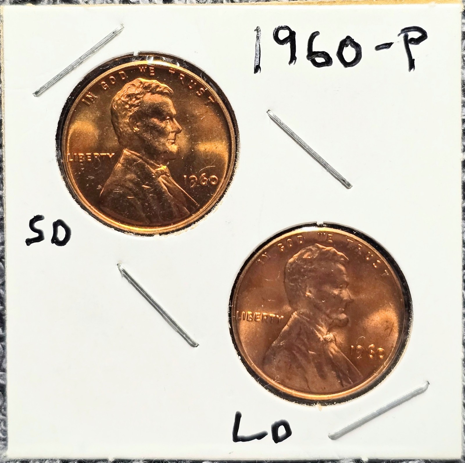 1960 P & D Lincoln Memorial Cent Small & Large Date BU 4 Coin Set Original Rolls 1960 P & D Lincoln Memorial Cent Small & Large Date BU 4 Coin Set Original Rolls