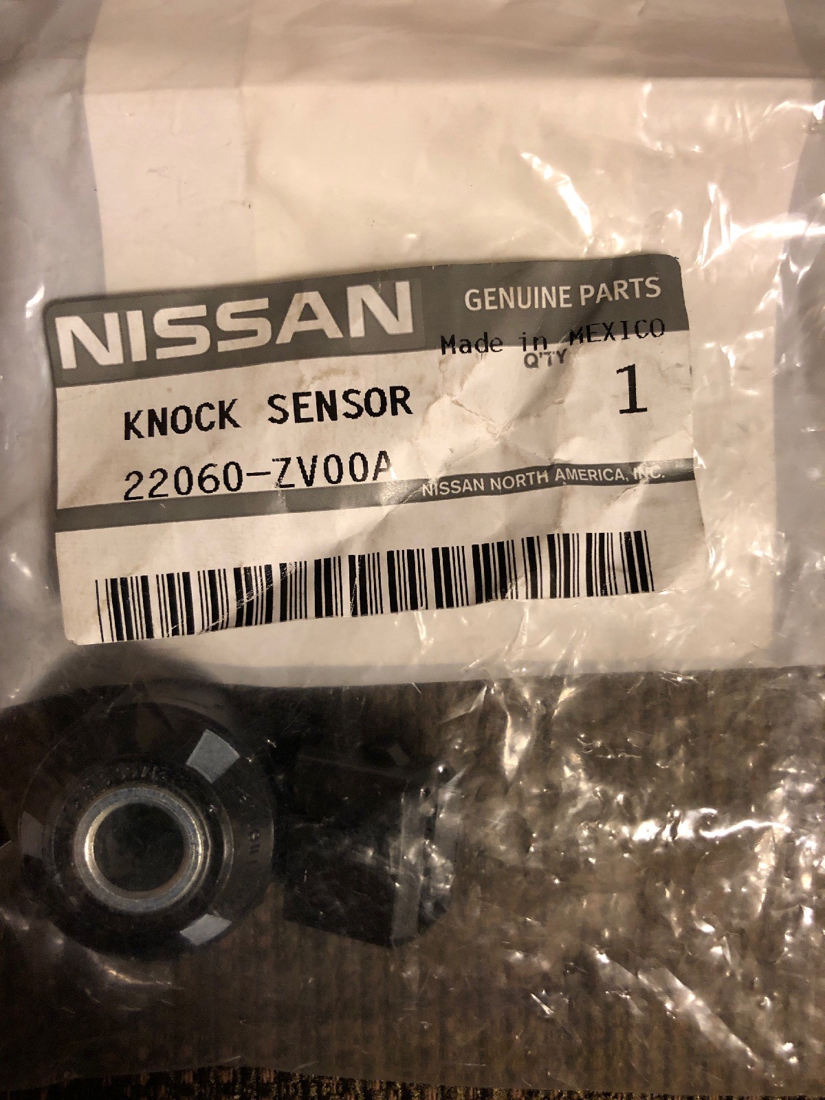 NISSAN 22060ZV00A Genuine OEM Knock Sensor NISSAN 22060ZV00A Genuine OEM Knock Sensor
