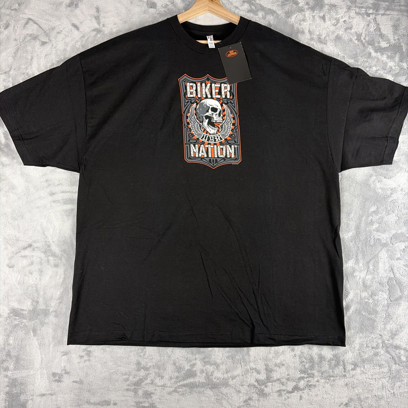 Hot Leathers 2015 Biker Nation Skull Motorcycle T-shirt Black Size 3XL NEW Hot Leathers 2015 Biker Nation Skull Motorcycle T-shirt Black Size 3XL NEW