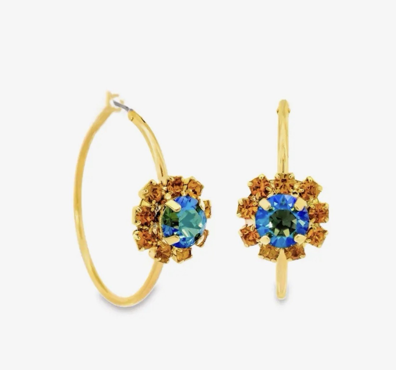 TOVA Mini Bianca Hoops Earrings in Topaz Mix NEW $65 TOVA Mini Bianca Hoops Earrings in Topaz Mix NEW $65