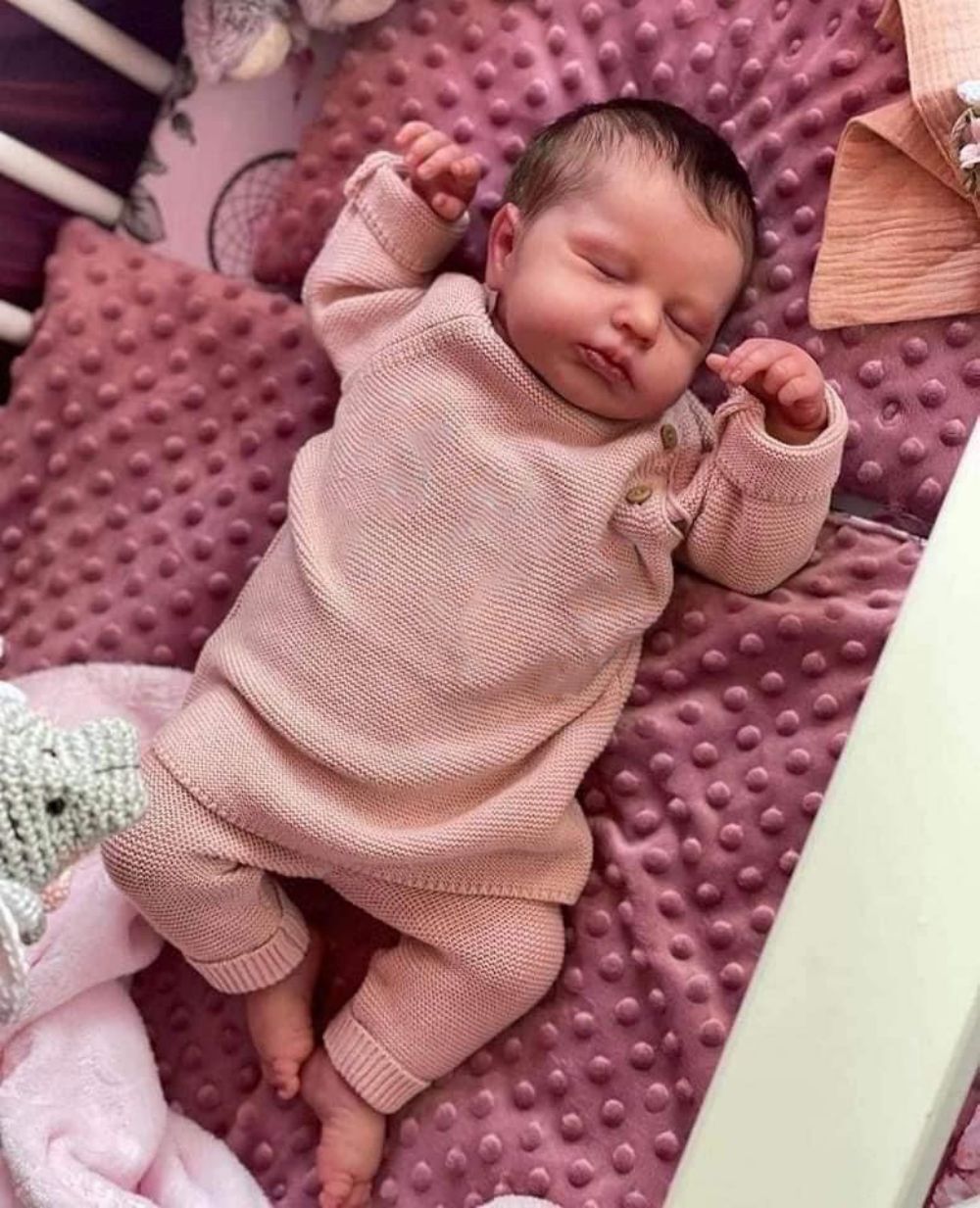 20in Lifelike Reborn Baby Dolls Full Vinyl Body Girl Sleeping Realistic Newborn