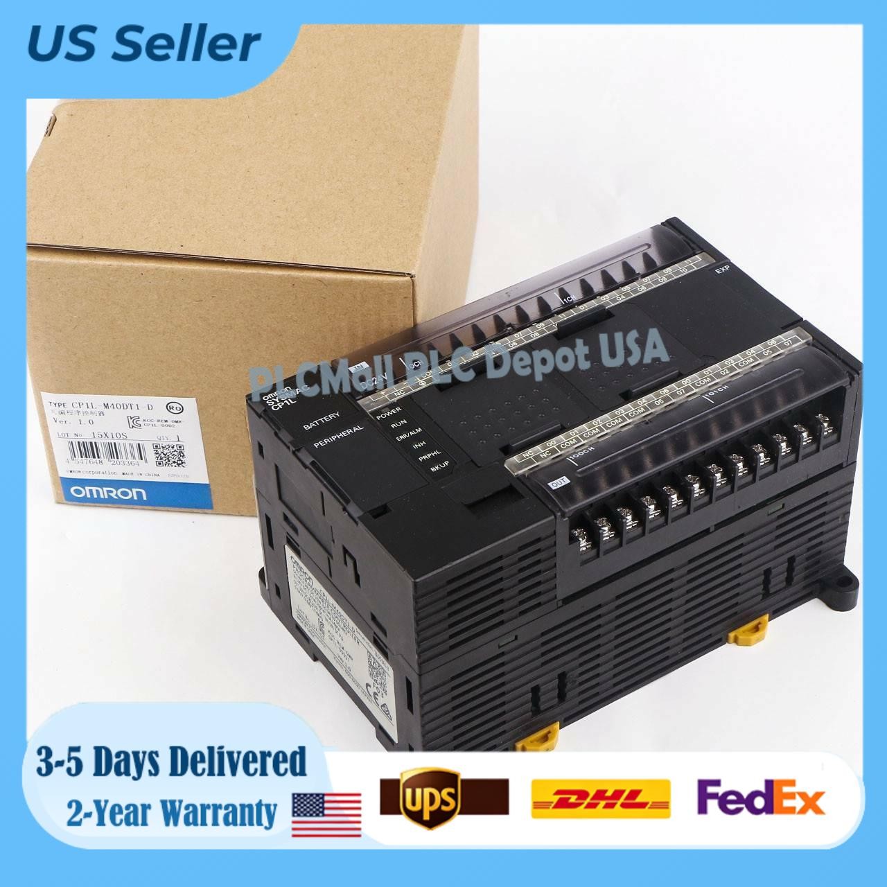 One New OMRON CP1L-M40DT1-D CP1LM40DT1D Controller PLC US Free TAX One New OMRON CP1L-M40DT1-D CP1LM40DT1D Controller PLC US Free TAX
