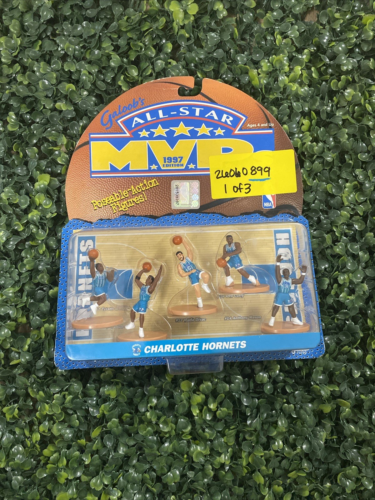 1997 Galoobs All-Star MVPs Mini Figures New Charlotte Hornets Rice,Bogus,Divac 1997 Galoobs All-Star MVPs Mini Figures New Charlotte Hornets Rice,Bogus,Divac
