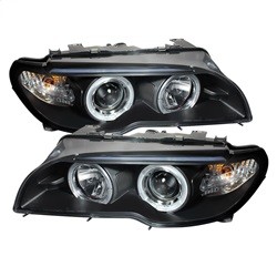 Spyder Auto 5077141 Halo LED Projector Headlights for 04-06 BMW 325Ci/330Ci