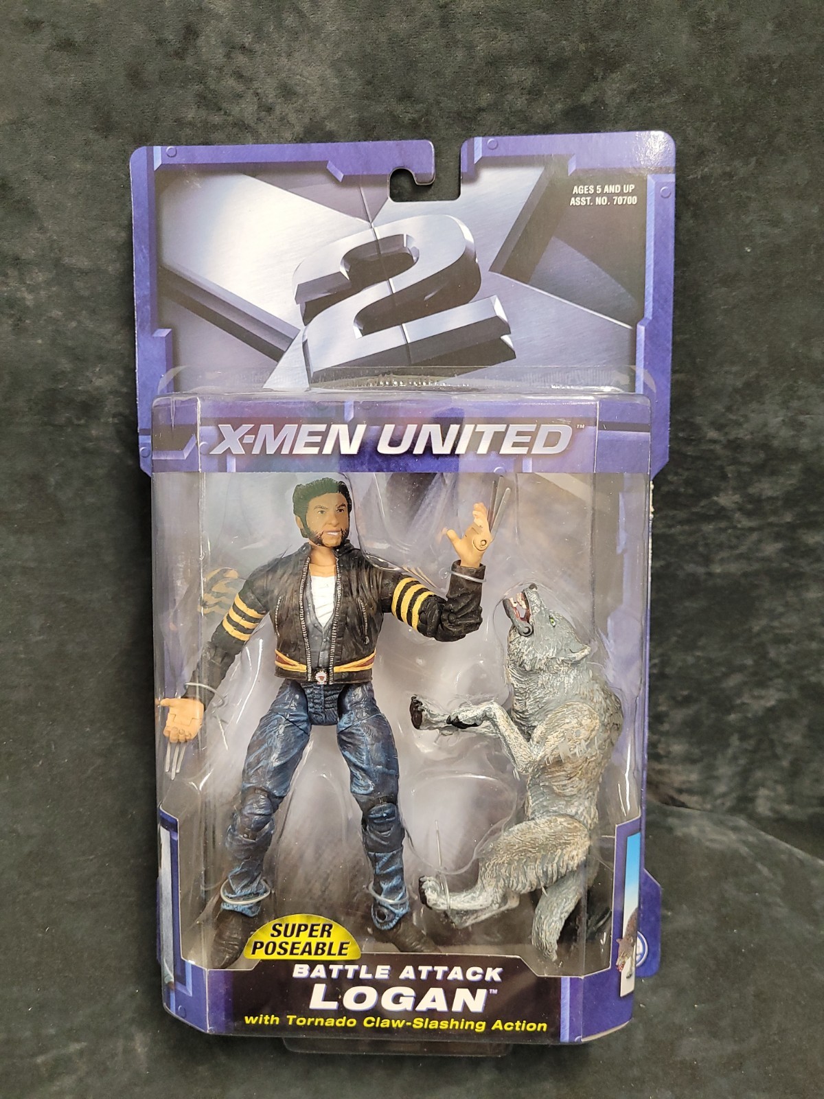 2003 ToyBiz Marvel X-Men X2 Battle Attack Logan Wolverine With Wolf New Sealed 2003 ToyBiz Marvel X-Men X2 Battle Attack Logan Wolverine With Wolf New Sealed
