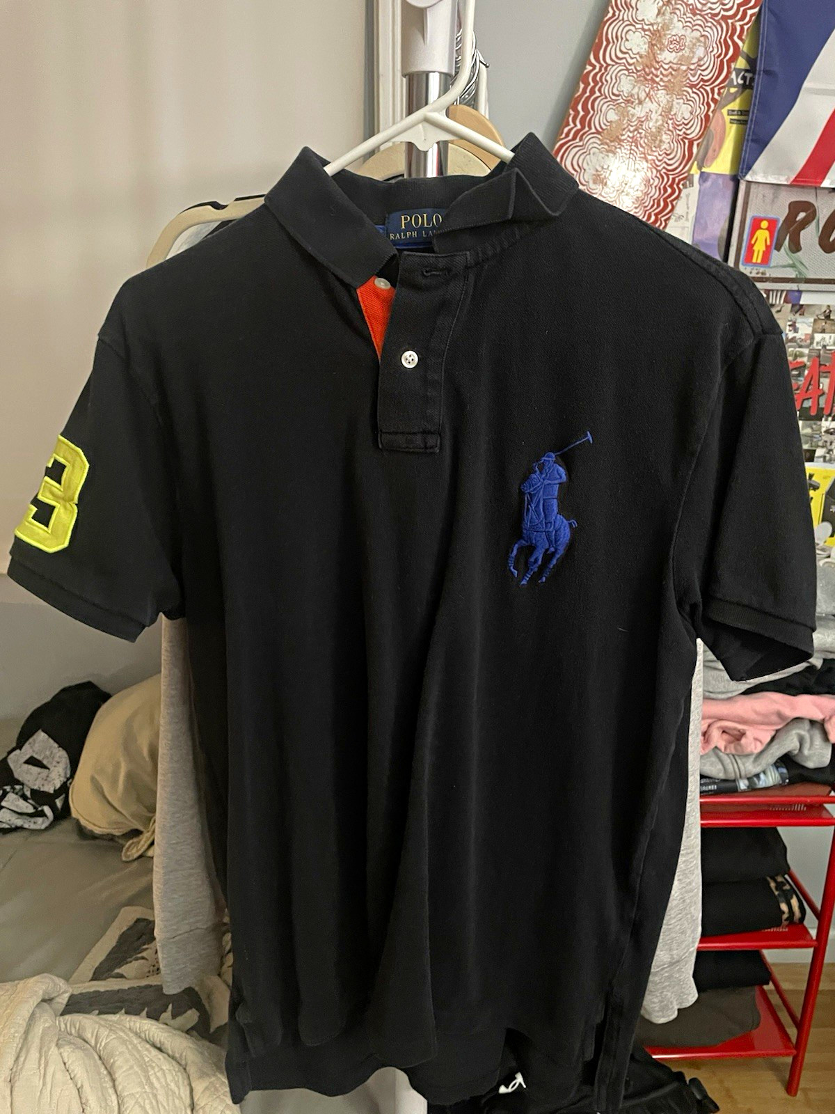 Polo Ralph Lauren Men’s L Big Pony Black Polo Short Sleeve Embroidered Logo Polo Ralph Lauren Men’s L Big Pony Black Polo Short Sleeve Embroidered Logo