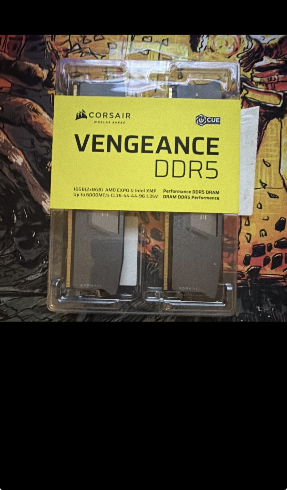 Corsair Vengeance 16GB (2x8GB) DDR5-6000 DIMM RAM AMD EXPO Intel XMP Corsair Vengeance 16GB (2x8GB) DDR5-6000 DIMM RAM AMD EXPO Intel XMP