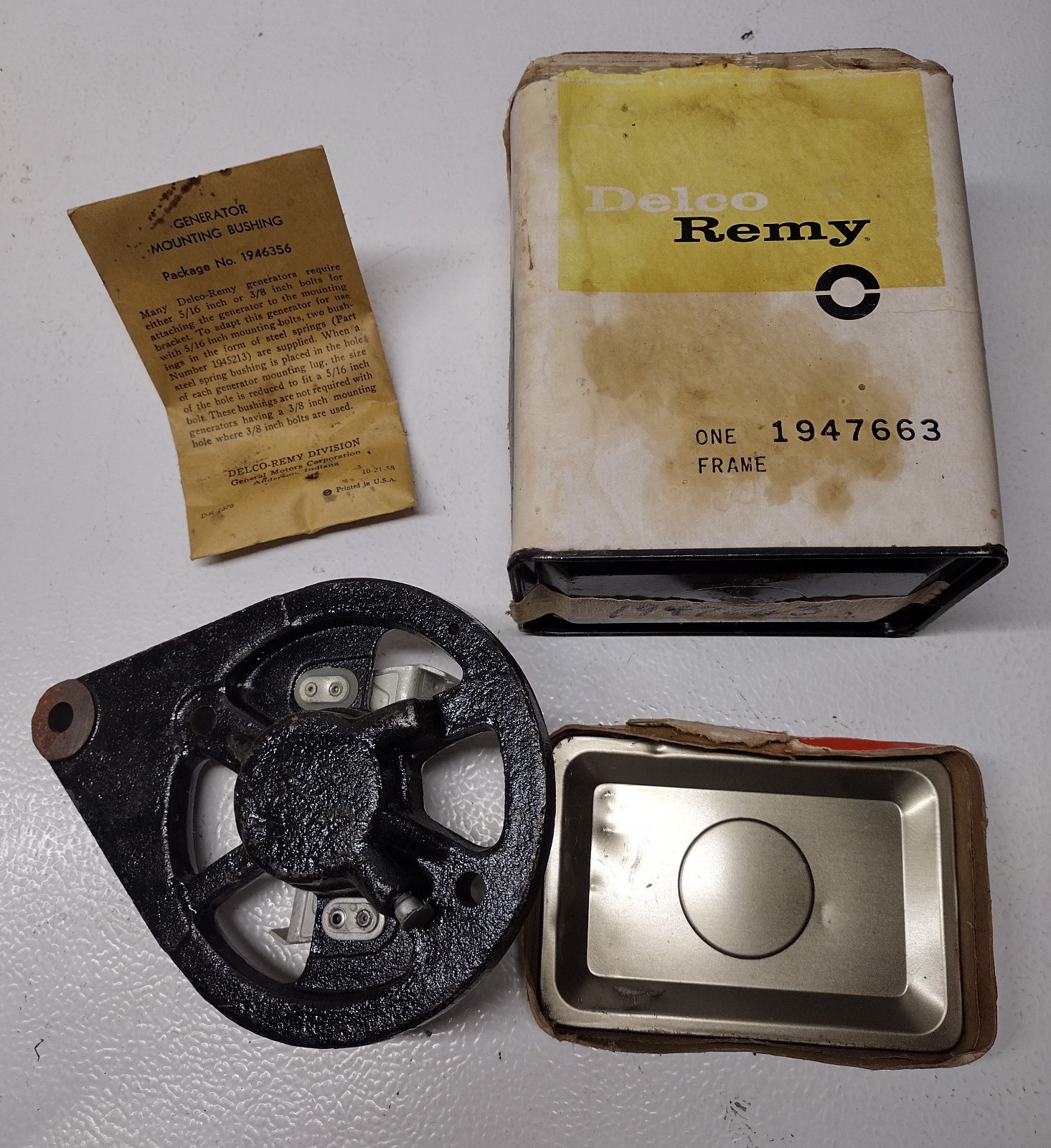 NOS OEM Vintage Delco Remy Frame Assembly Package 1947663 NOS OEM Vintage Delco Remy Frame Assembly Package 1947663