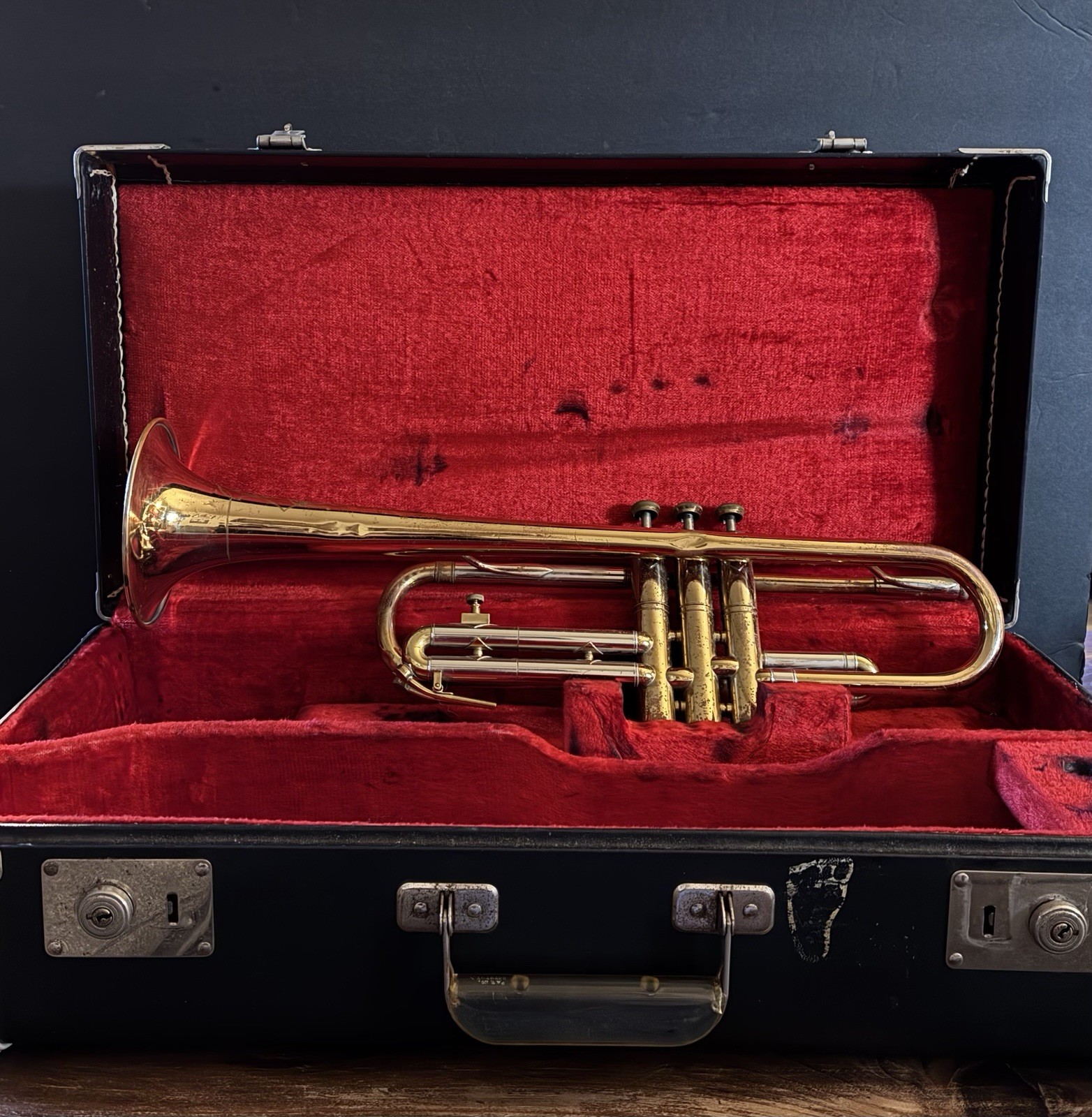 Vintage 1957 Acme Master Trumpet (York Built) Complete Playable Outfit - Case 